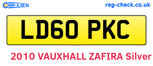 LD60PKC are the vehicle registration plates.