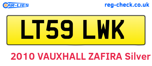 LT59LWK are the vehicle registration plates.