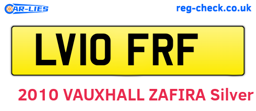 LV10FRF are the vehicle registration plates.