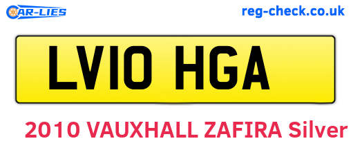 LV10HGA are the vehicle registration plates.