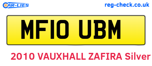 MF10UBM are the vehicle registration plates.