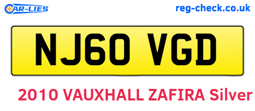 NJ60VGD are the vehicle registration plates.