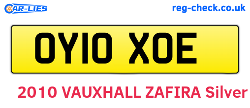 OY10XOE are the vehicle registration plates.