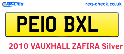 PE10BXL are the vehicle registration plates.