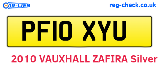 PF10XYU are the vehicle registration plates.