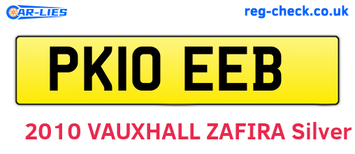 PK10EEB are the vehicle registration plates.