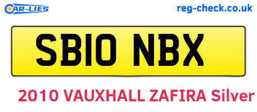 SB10NBX are the vehicle registration plates.
