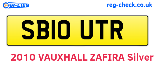 SB10UTR are the vehicle registration plates.