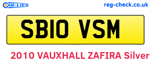 SB10VSM are the vehicle registration plates.