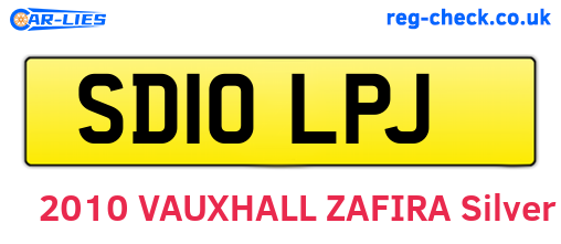 SD10LPJ are the vehicle registration plates.