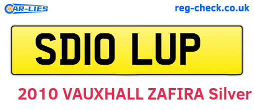 SD10LUP are the vehicle registration plates.