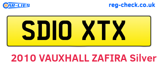 SD10XTX are the vehicle registration plates.