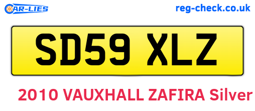SD59XLZ are the vehicle registration plates.