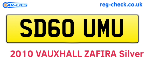 SD60UMU are the vehicle registration plates.