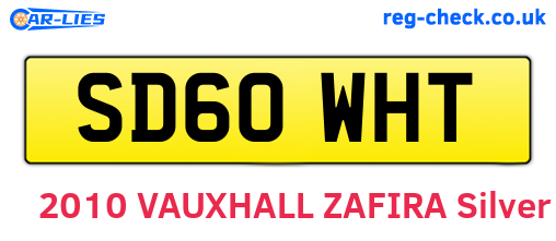 SD60WHT are the vehicle registration plates.