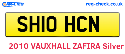 SH10HCN are the vehicle registration plates.