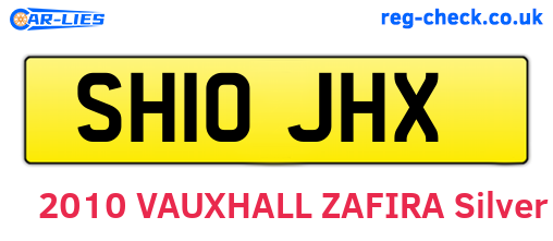 SH10JHX are the vehicle registration plates.