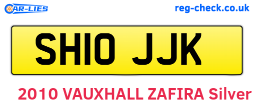 SH10JJK are the vehicle registration plates.