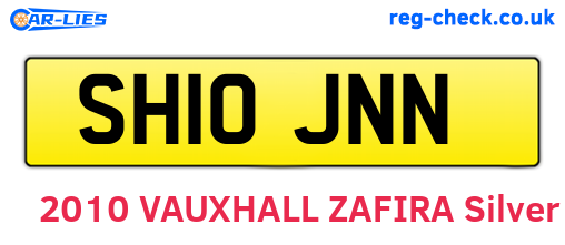 SH10JNN are the vehicle registration plates.
