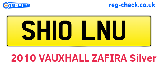 SH10LNU are the vehicle registration plates.