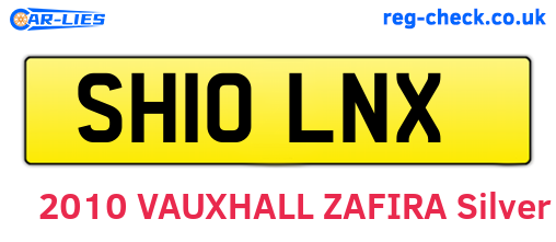 SH10LNX are the vehicle registration plates.