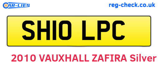 SH10LPC are the vehicle registration plates.