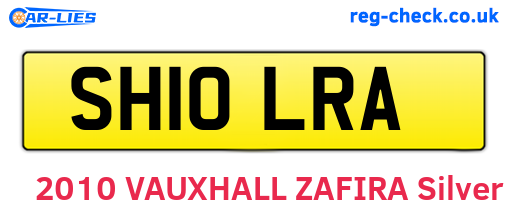 SH10LRA are the vehicle registration plates.
