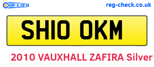 SH10OKM are the vehicle registration plates.