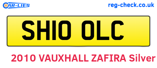 SH10OLC are the vehicle registration plates.