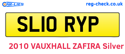 SL10RYP are the vehicle registration plates.