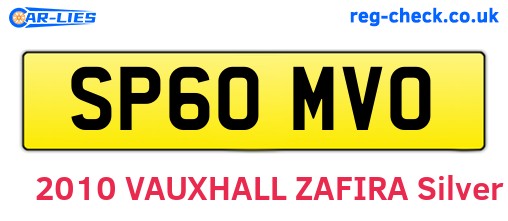 SP60MVO are the vehicle registration plates.