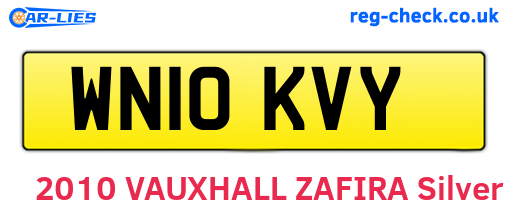 WN10KVY are the vehicle registration plates.