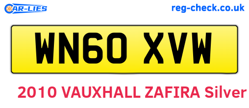 WN60XVW are the vehicle registration plates.