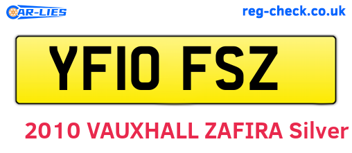 YF10FSZ are the vehicle registration plates.