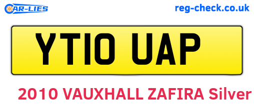 YT10UAP are the vehicle registration plates.