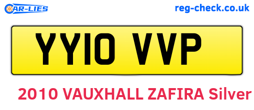 YY10VVP are the vehicle registration plates.