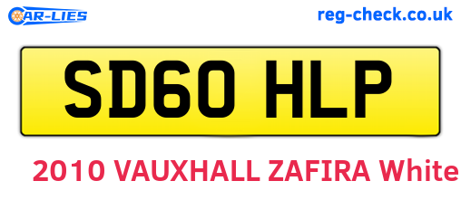 SD60HLP are the vehicle registration plates.
