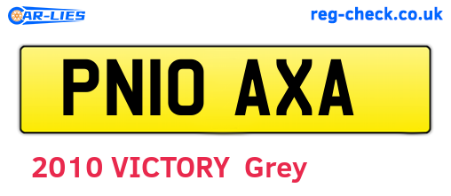 PN10AXA are the vehicle registration plates.
