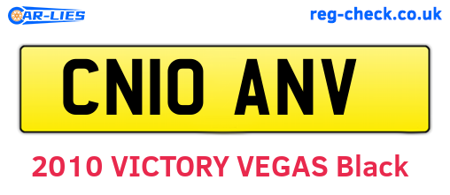 CN10ANV are the vehicle registration plates.