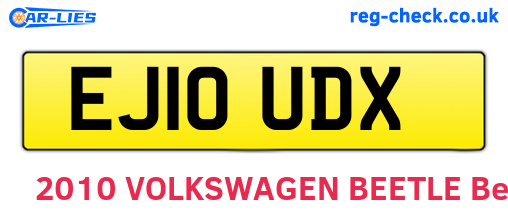 EJ10UDX are the vehicle registration plates.