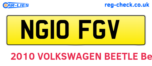 NG10FGV are the vehicle registration plates.