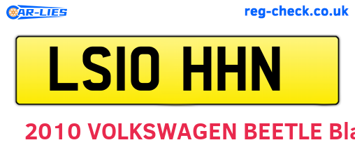 LS10HHN are the vehicle registration plates.