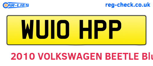 WU10HPP are the vehicle registration plates.