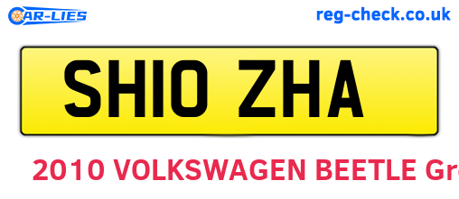 SH10ZHA are the vehicle registration plates.