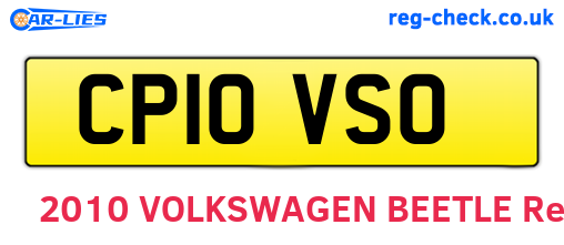 CP10VSO are the vehicle registration plates.