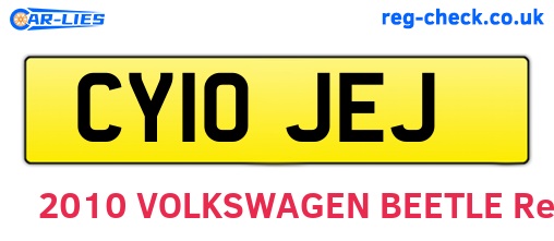 CY10JEJ are the vehicle registration plates.
