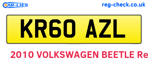 KR60AZL are the vehicle registration plates.