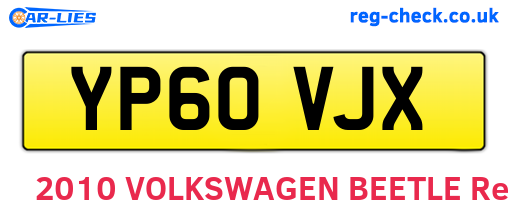 YP60VJX are the vehicle registration plates.
