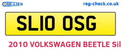 SL10OSG are the vehicle registration plates.