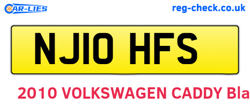 NJ10HFS are the vehicle registration plates.